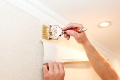 Pose de papier peint à Cramant — revêtements muraux et toiles de verre